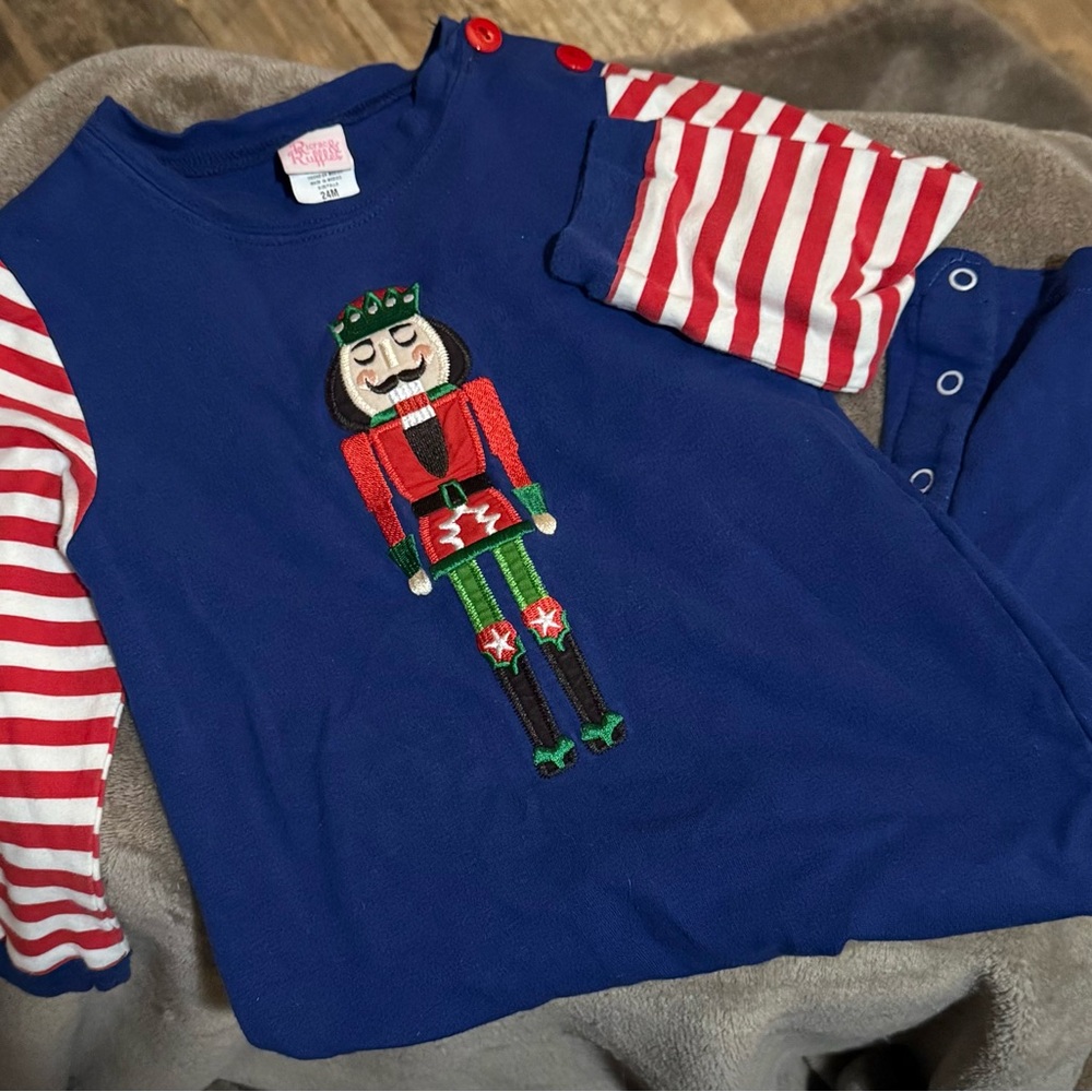Nutcracker Kids One Piece in Blue and Red